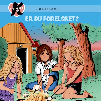 K for Klara 19: Er du forelsket? – omslag til lydbogen af Line Kyed Knudsen