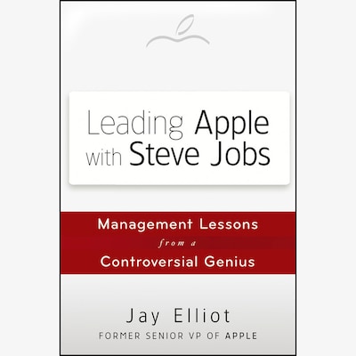 Leading Apple With Steve Jobs – omslag til lydbogen af Jay Elliot