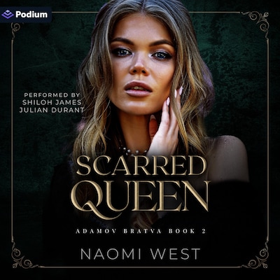 Scarred Queen – omslag til lydbogen af Naomi West