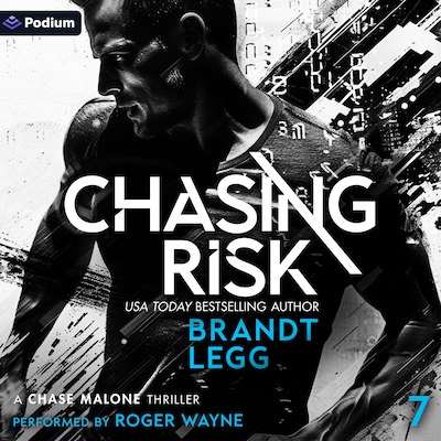 Chasing Risk – omslag til lydbogen af Brandt Legg