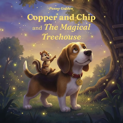 Copper and Chip and The Magical Treehouse – omslag til lydbogen af Penny Golden