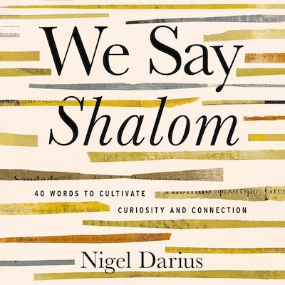 We Say Shalom – omslag til lydbogen af Nigel Darius