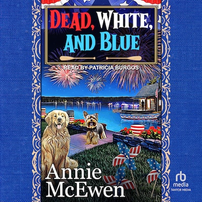 Dead, White, and Blue – omslag til lydbogen af Annie McEwen