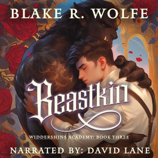 Beastkin: A Gay Beast Shifter Paranormal Academy Romance – omslag till ljudboken av Blake R. Wolfe