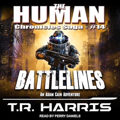Battlelines – omslag til lydbogen af T.R. Harris