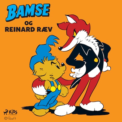 Bamse og Reinard Ræv – omslag til lydbogen af Mårten Melin