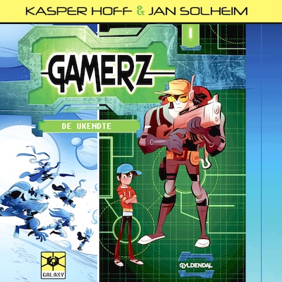 Gamerz 1 - De ukendte – omslag til lydbogen af Kasper Hoff