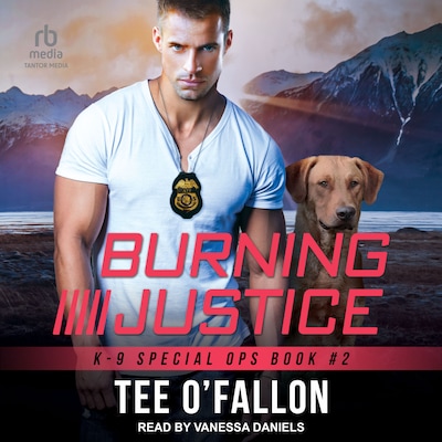 Burning Justice – omslag til lydbogen af Tee O'Fallon