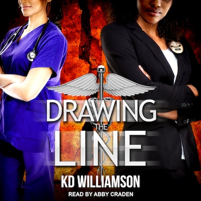 Drawing the Line – omslag til lydbogen af KD Williamson