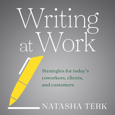Writing at Work – omslag til lydbogen af Natasha Terk