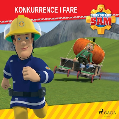 Brandmand Sam - Konkurrence i fare – omslag til lydbogen af Mattel