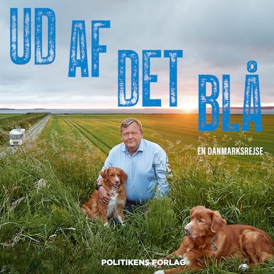 Ud af det blå – omslag til lydbogen af Lars Løkke Rasmussen