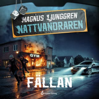 Fällan – omslag till ljudboken av Magnus Ljunggren