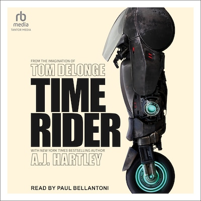 Time Rider – omslag til lydbogen af Tom DeLonge, A.J. Hartley
