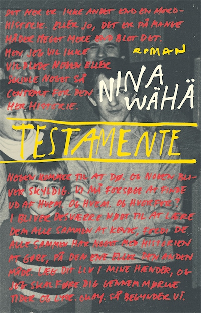 Testamente – omslag til lydbogen af Nina Wähä