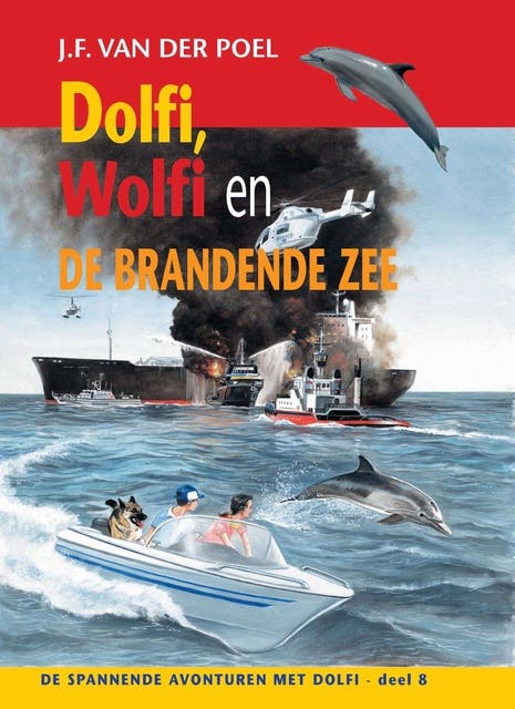 Dolfi, Wolfi en de brandende zee – omslag van het luisterboek van J.F. van der Poel