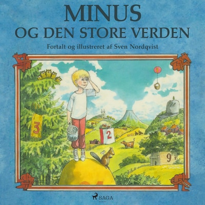 Minus og den store verden – omslag til lydbogen af Sven Nordqvist