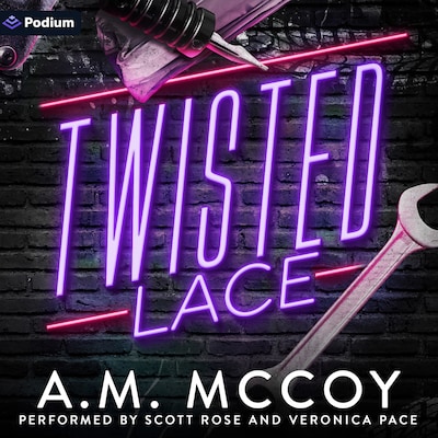 Twisted Lace – omslag til lydbogen af A.M. McCoy