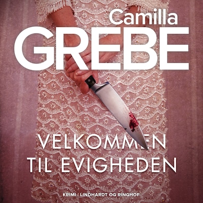 Velkommen til evigheden – omslag til lydbogen af Camilla Grebe