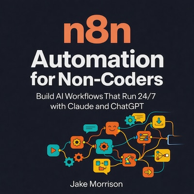 n8n Automation for Non-Coders – omslag til lydbogen af Jake Morrison