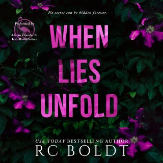 When Lies Unfold – omslag till ljudboken av RC Boldt