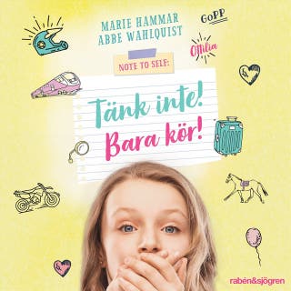 Tänk inte! Bara kör! – omslag till ljudboken av Abbe Wahlquist,Marie Hammar