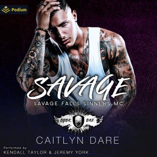 Savage: Savage Falls Sinners MC, Book 1 – omslag till ljudboken av Caitlyn Dare