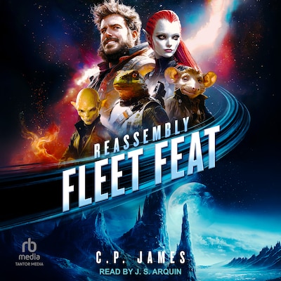 Fleet Feat – omslag til lydbogen af C. P. James
