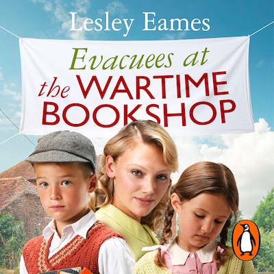 Evacuees at the Wartime Bookshop – omslag til lydbogen af Lesley Eames