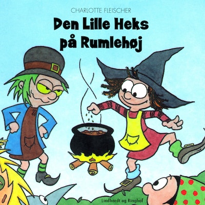 Den lille heks på Rumlehøj – omslag til lydbogen af Charlotte Fleischer