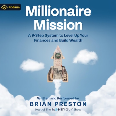 Millionaire Mission – omslag til lydbogen af Brian Preston