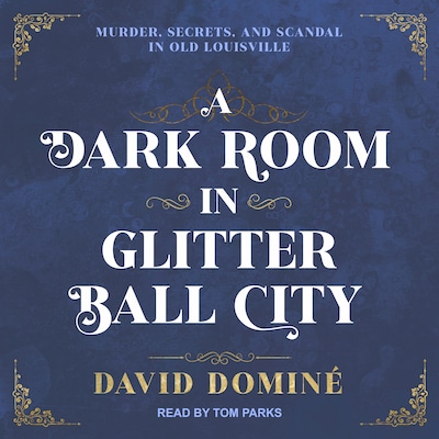 A Dark Room in Glitter Ball City – omslag til lydbogen af David Dominé