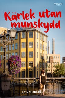Kärlek utan munskydd – omslag till ljudboken av Eva Moberg