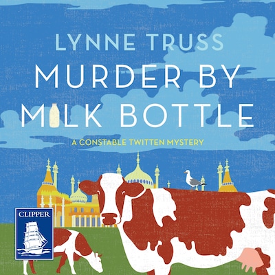 Murder by Milk Bottle – omslag til lydbogen af Lynne Truss