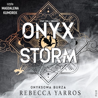 Onyx Storm. Onyksowa burza – okładka audiobooka, autor Rebecca Yarros