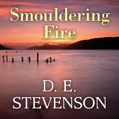 Smouldering Fire – omslag til lydbogen af D.E. Stevenson
