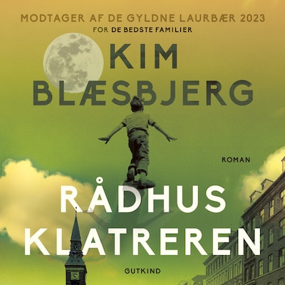 Rådhusklatreren – omslag til lydbogen af Kim Blæsbjerg