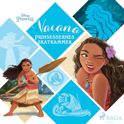 Prinsessernes skatkammer - Vaiana – omslag til lydbogen af Disney