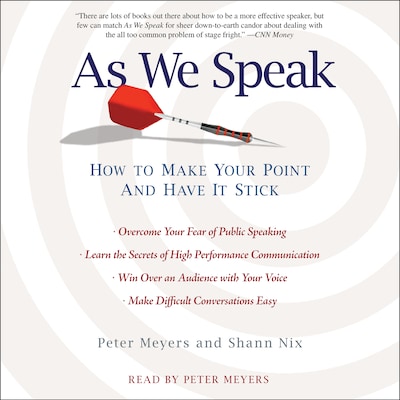 As We Speak – omslag til lydbogen af Peter Meyers, Shann Nix
