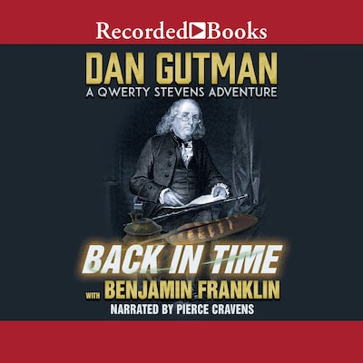 Back in Time with Benjamin Franklin – omslag til lydbogen af Dan Gutman