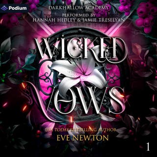 Wicked Vows: DarkHallow Academy, Book 1 – omslag till ljudboken av Eve Newton