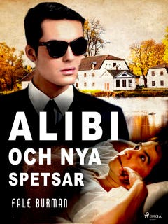 Alibi och nya spetsar – omslag till ljudboken av Fale Burman