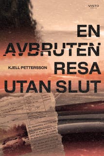 En avbruten resa utan slut – omslag till ljudboken av Kjell Pettersson