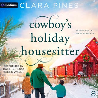 Cowboy's Holiday Housesitter: Trinity Falls Sweet Romance, Book 8 – omslag till ljudboken av Clara Pines