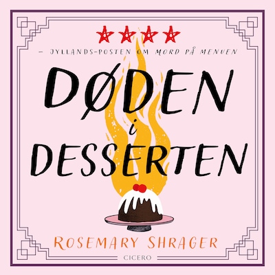 Døden i desserten – omslag til lydbogen af Rosemary Shrager