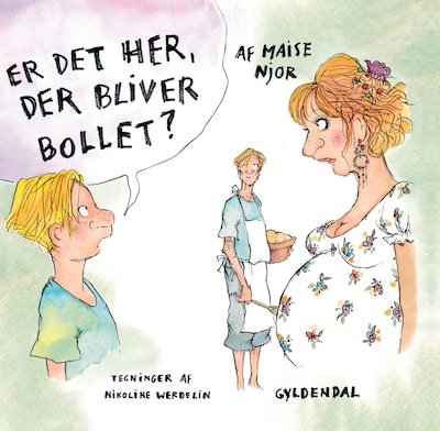 Er det her, der bliver bollet? – omslag til lydbogen af Maise Njor, Nikoline Werdelin