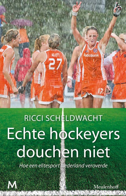 Echte hockeyers douchen niet – omslag van het luisterboek van Ricci Scheldwacht