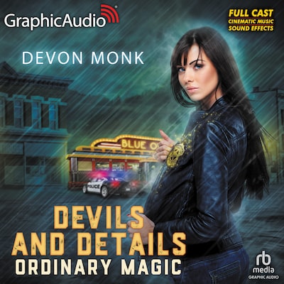 Devils and Details [Dramatized Adaptation] – omslag til lydbogen af Devon Monk