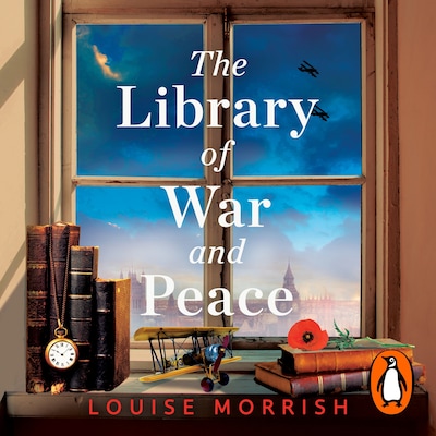 The Library of War and Peace – omslag til lydbogen af Louise Morrish
