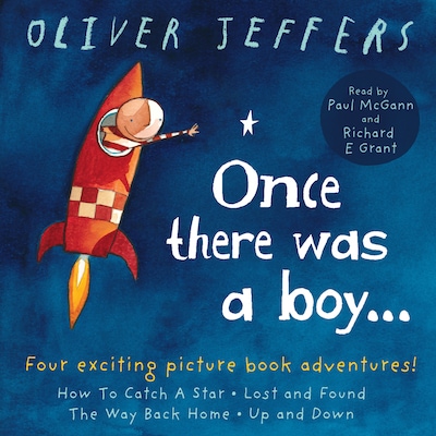 Once there was a boy… – omslag til lydbogen af Oliver Jeffers